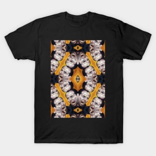 Nicolas Cage Freak Mirror Mandala | Acid bath Nicolas Cage Kaleidoscope Mirror Pop ARt | Nicolas Cage Portrait T-Shirt